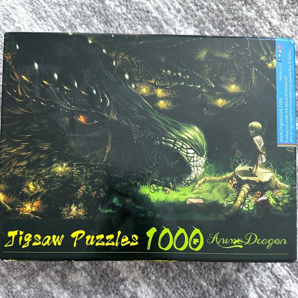 Puzzle 1000 Pieces - Girl and Dragon Fantasy - Picture 1 of 2